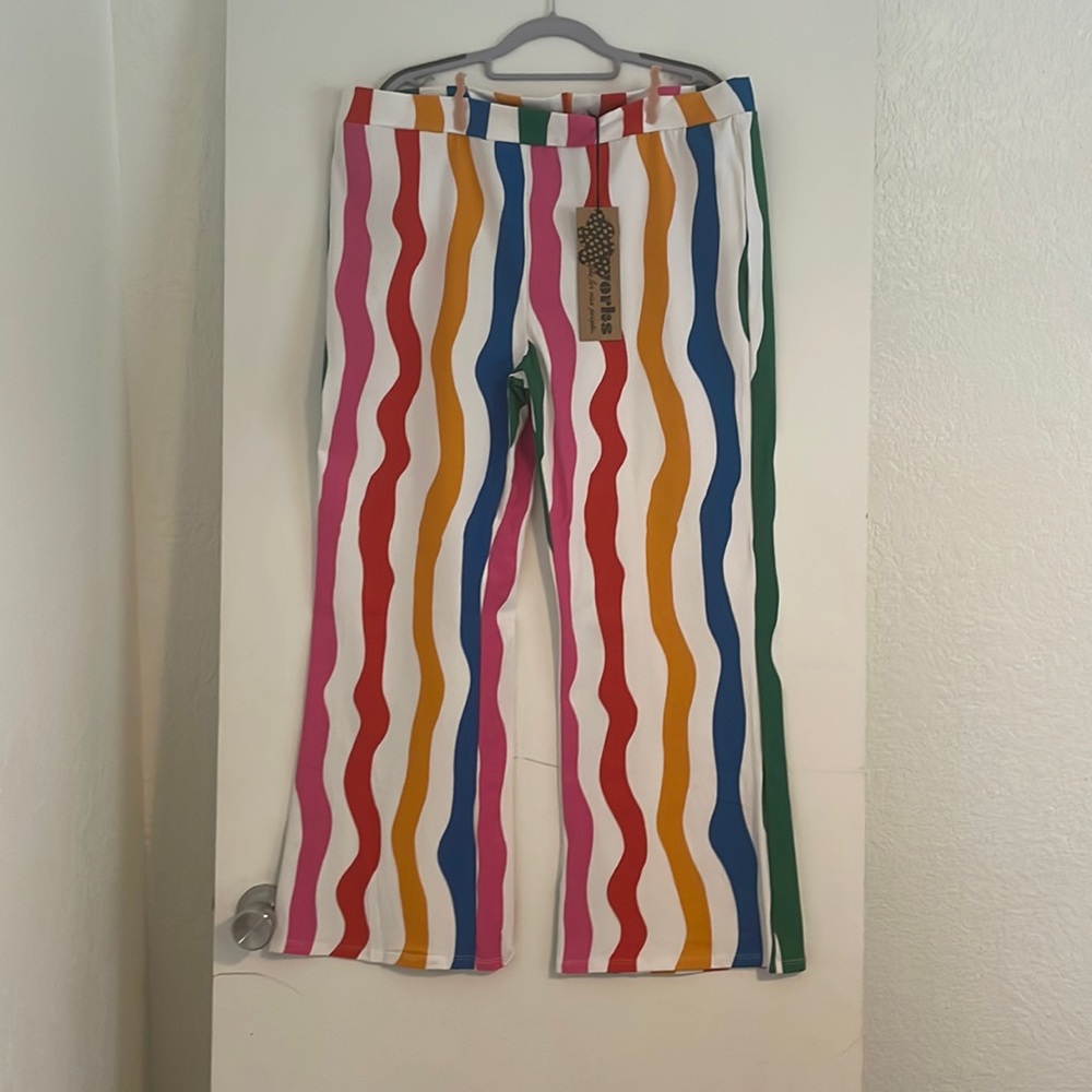 Nooworks Salvation Stripe Kick Flare